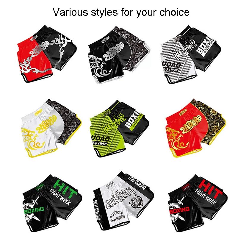 Kids Boxing Set - Sparring Shorts And Tights - Bright Green - Hit Red - L