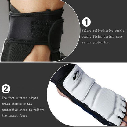 Half-Toe Foot Guard For Taekwondo And Boxing - Size 37-39 L - Pair