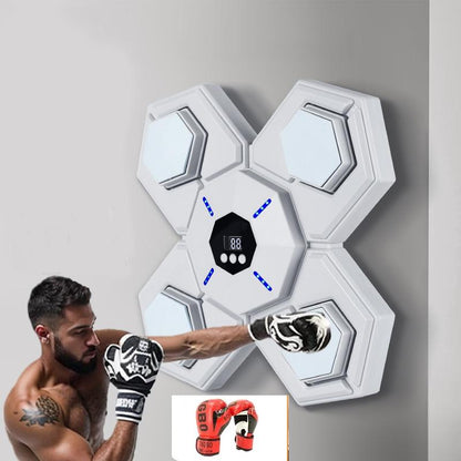 Rechargeable Bluetooth Boxing Machine With Adult & Child Gloves - Blue - Without Gloves Blue