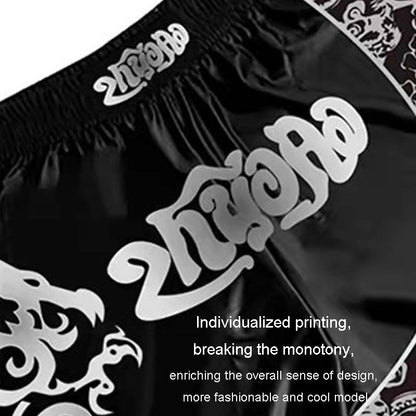 Kids Boxing Set - Sparring Shorts And Tights - Bright Green - Hit Red - L